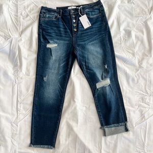 Vervet - 32/15 - Haylie - Dark Wash High Rise Skinny - Button Fly